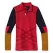 T-shirt pour femme Smartwool  W Intraknit Merino 200 Colorblck 1/4 Zip pomegranate