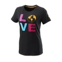 T-shirt pour femme Wilson  Love Earth Tech Tee W Black