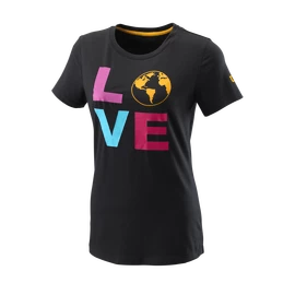 T-shirt pour femme Wilson Love Earth Tech Tee W Black