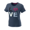 T-shirt pour femme Wilson  Love Earth Tech Tee W China Blue  M