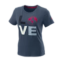 T-shirt pour femme Wilson  Love Earth Tech Tee W China Blue  M