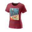 T-shirt pour femme Wilson  Racket Duo Tech Tee W Earth