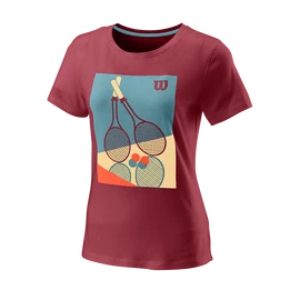 T-shirt pour femme Wilson Racket Duo Tech Tee W Earth
