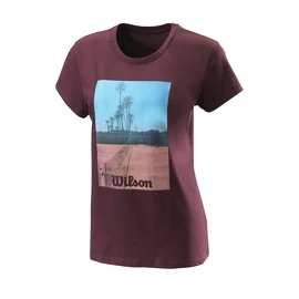 T-shirt pour femme Wilson Scenic Tech Tee Fig