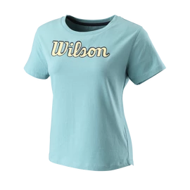 T-shirt pour femme Wilson Script Eco Cotton Tee W Reef