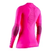 T-shirt pour femme X-Bionic  Energizer 4.0 Round Neck LG SL Neon Flamingo/Anthracite