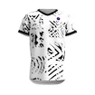 T-shirt pour garçon BIDI BADU  Melbourne V-Neck Junior Tee White/Black  140 cm