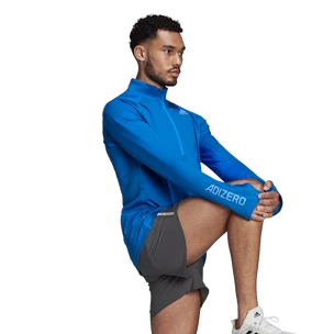 T-shirt pour homme adidas  Adizero 1/2 Zip Blue Rush