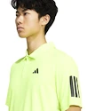 T-shirt pour homme adidas  Club 3 Stripes Polo Lucid Lemon