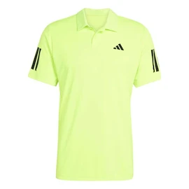 T-shirt pour homme adidas Club 3 Stripes Polo Lucid Lemon