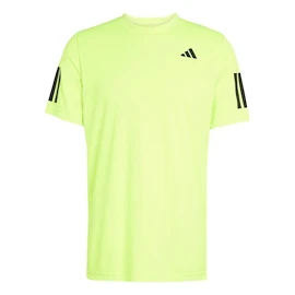 T-shirt pour homme adidas Club 3 Stripes Tee Lucid Lemon