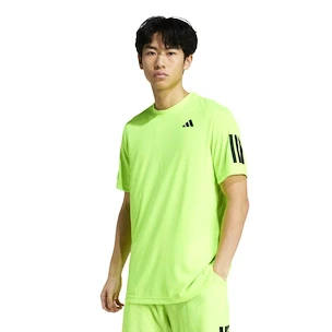 T-shirt pour homme adidas  Club 3 Stripes Tee Lucid Lemon