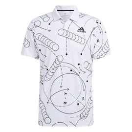 T-shirt pour homme adidas Club Graphic Polo White
