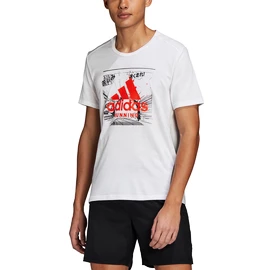 T-shirt pour homme adidas Fast GFX blanc