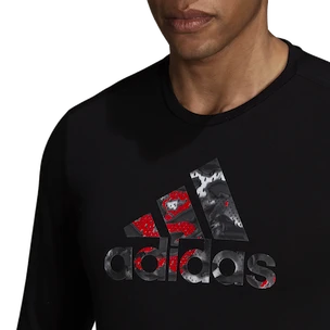 T-shirt pour homme adidas  Fast Graphic LS Tee Black