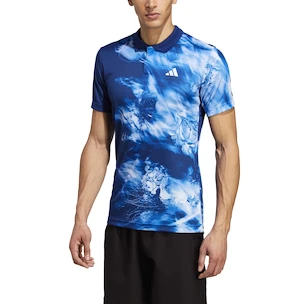 T-shirt pour homme adidas  Melbourne Tennis HEAT.RDY FreeLift Polo Shirt Blue