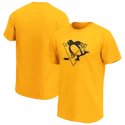 T-shirt pour homme adidas  Mono Style NHL Pittsburgh Penguins Gold Marl