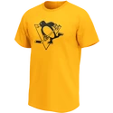 T-shirt pour homme Adidas  Mono Style NHL Pittsburgh Penguins Gold Marl