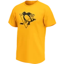 T-shirt pour homme adidas  Mono Style NHL Pittsburgh Penguins Gold Marl