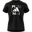 T-shirt pour homme adidas  Performance Run Logo 1 Black