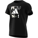 T-shirt pour homme adidas  Performance Run Logo 1 Black