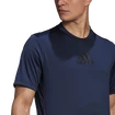 T-shirt pour homme adidas  Primeblue Designed 2 Move Sport 3-Stripes Tee Crew Navy