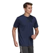 T-shirt pour homme adidas  Primeblue Designed 2 Move Sport 3-Stripes Tee Crew Navy