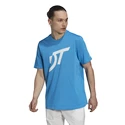 T-shirt pour homme adidas  Thiem Logo Graphic Tee Blue