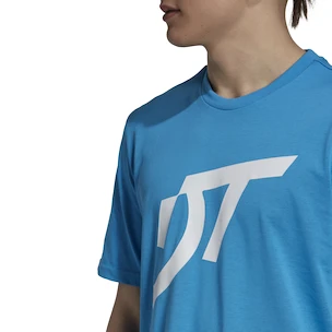 T-shirt pour homme adidas  Thiem Logo Graphic Tee Blue