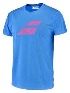 T-shirt pour homme Babolat  Exercise Big Flag Tee Men French Blue