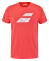 T-shirt pour homme Babolat  Exercise Big Flag Tee Men Poppy Red