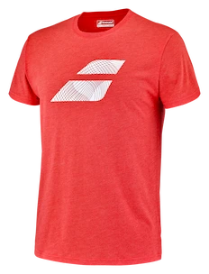 T-shirt pour homme Babolat  Exercise Big Flag Tee Men Poppy Red