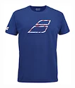 T-shirt pour homme Babolat  Exercise Big Flag Tee Men Sodalite Blue  L