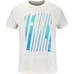 T-shirt pour homme Babolat  Exercise Message Tee Men Cannoli Cream