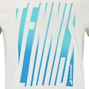 T-shirt pour homme Babolat  Exercise Message Tee Men Cannoli Cream