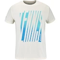 T-shirt pour homme Babolat  Exercise Message Tee Men Cannoli Cream