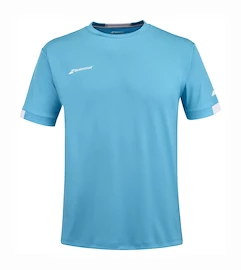 T-shirt pour homme Babolat Play Crew Neck Tee Men Cyan Blue