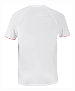 T-shirt pour homme Babolat  Strike Crew Neck Tee Men White/Strike Red M