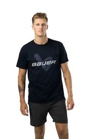 T-shirt pour homme Bauer Core SS Lockup Tee Navy