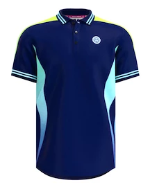 T-shirt pour homme BIDI BADU Grafic Illumination Polo Dark Blue