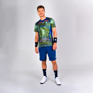 T-shirt pour homme BIDI BADU  Jiro Tech Tee Green/Dark Blue