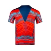T-shirt pour homme BIDI BADU  Jiro Tech Tee Neon Red/Dark Blue