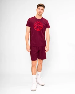 T-shirt pour homme BIDI BADU  Protected Leafs Chill Tee Bordeaux M