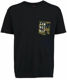 T-shirt pour homme CCM CAMO POCKET S/S TEE Black