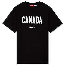 T-shirt pour homme CCM Flag Tee Team CAN Black