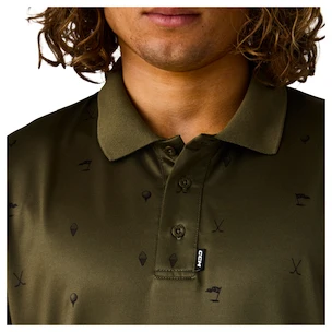 T-shirt pour homme CCM  Polo Print Khaki Green