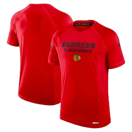 T-shirt pour homme Fanatics AP Rink Tech SS Tee Chicago Blackhawks