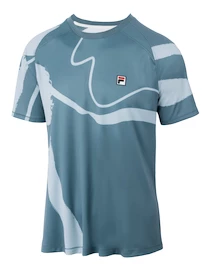 T-shirt pour homme Fila T-Shirt Cassian Captains Blue/Print