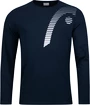 T-shirt pour homme Head  Club 21 Cliff LS Dark Blue