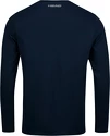 T-shirt pour homme Head  Club 21 Cliff LS Dark Blue